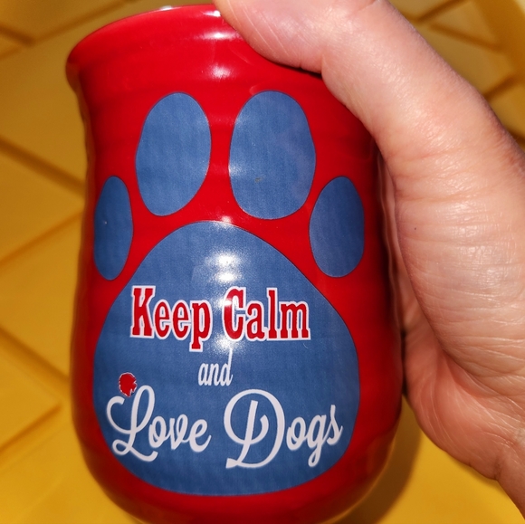 Denise East, "Love Dogs", Red Oversized Coffee Mug. - Picture 4 of 10